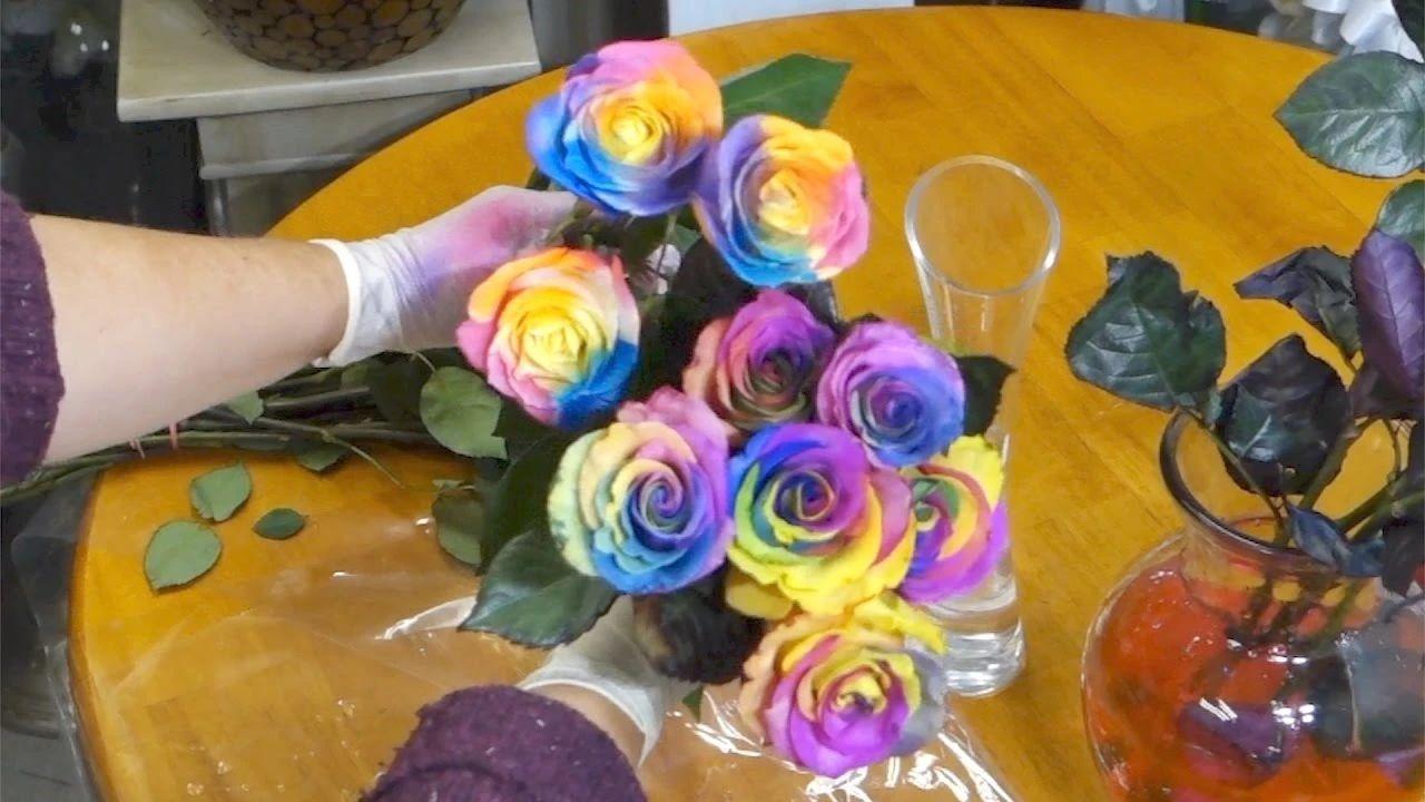 How to dye roses