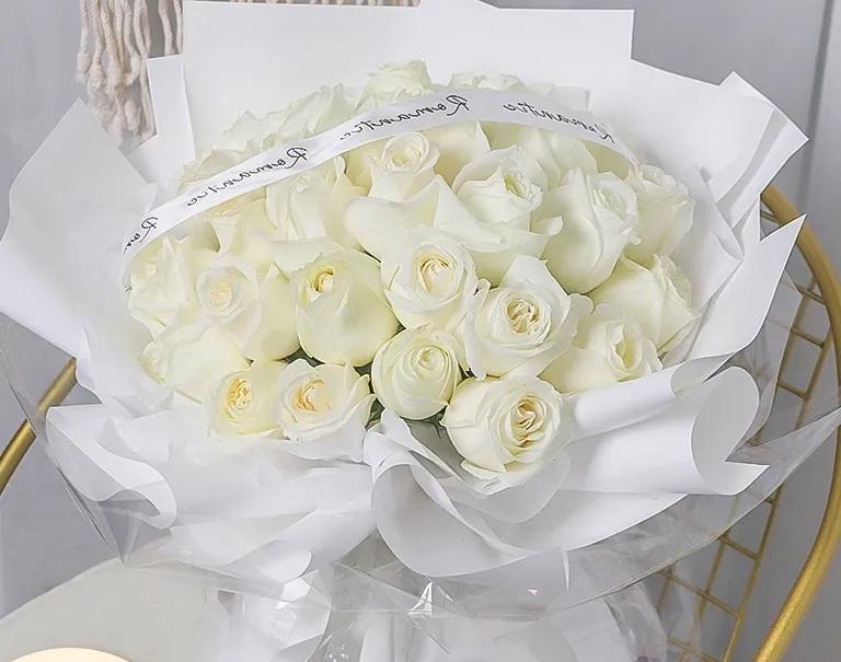 What's the meaning of white roses